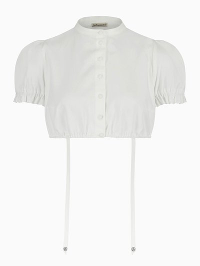 Weiße Dirndlbluse mit Puffärmeln Weiße Dirndlbluse mit Puffärmeln
