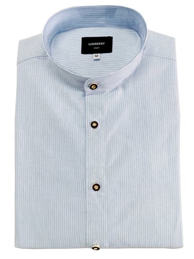 Blau-Weiß gestreiftes Trachtenhemd Blau-Weiß gestreiftes Trachtenhemd