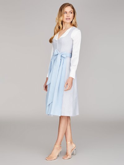 Hellblaues Dirndl mit Herzausschnitt Hellblaues Dirndl mit Herzausschnitt