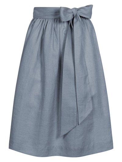 Graublaue Leinenschürze Graublaue Leinenschürze