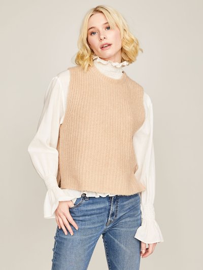 Elegante Bluse in Eierschale mit elastischen Einsätzen Elegante Bluse in Eierschale mit elastischen Einsätzen