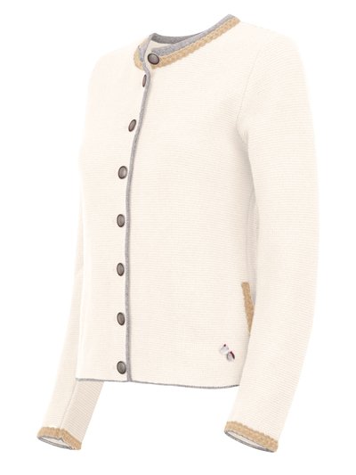 Creme-farbene Strickjacke Creme-farbene Strickjacke
