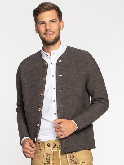Dunkelgrauer Strickjanker