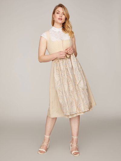 Beiges Dirndl mit zwei Schürzen Beiges Dirndl mit zwei Schürzen