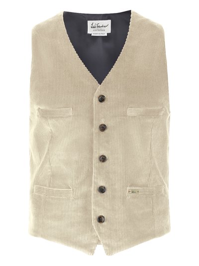 Hellbeige Cordweste