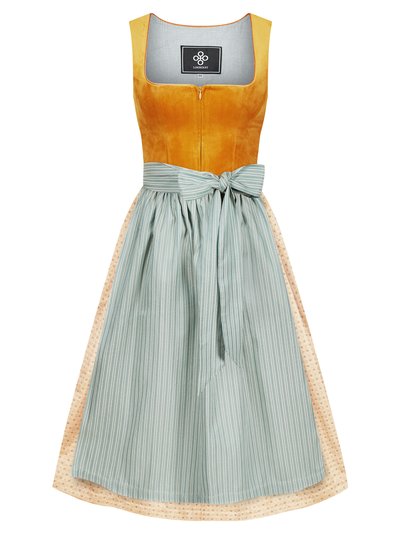Goldenes Dirndl mit zwei Schürzen Goldenes Dirndl mit zwei Schürzen