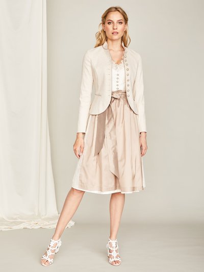 Hochzeits-Dirndl in Champagner Hochzeits-Dirndl in Champagner