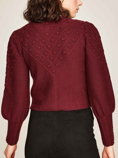 Strickjacke mit Puffarm Strickjacke mit Puffarm