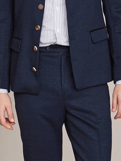 Hose aus nachtblauem Leinen Hose aus nachtblauem Leinen
