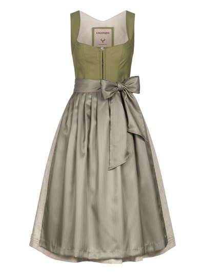 Grünes Dirndl mit Schnursteppung Grünes Dirndl mit Schnursteppung