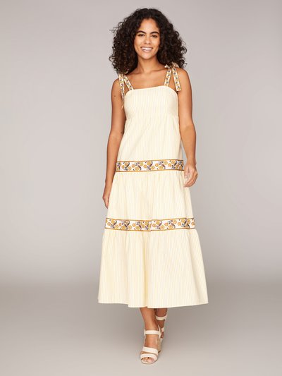 Midikleid in Gelb