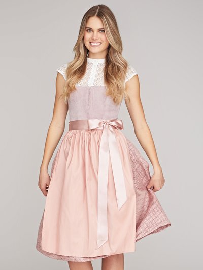 Rosa Dirndl mit Cord-Mieder Rosa Dirndl mit Cord-Mieder