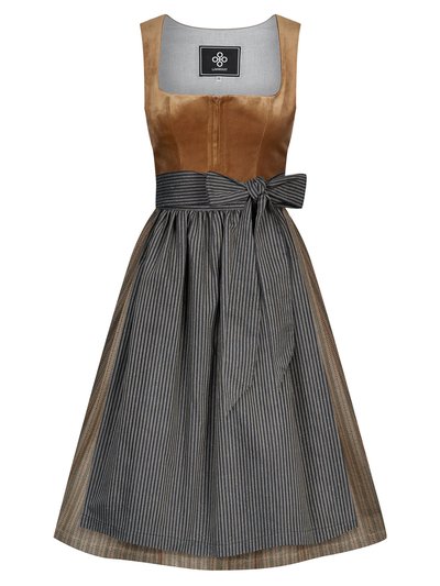 Karamellfarbenes Samt-Dirndl Karamellfarbenes Samt-Dirndl