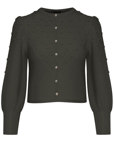 Strickjacke in Moosgrün Strickjacke in Moosgrün