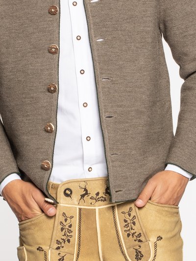 Herren Strickjanker in Beige