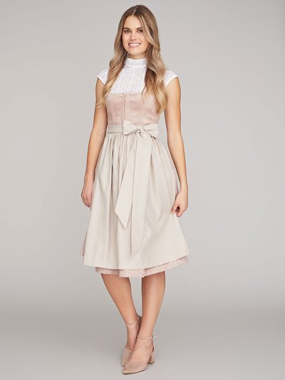 Rosé-beiges Dirndl mit zwei Schürzen Rosé-beiges Dirndl mit zwei Schürzen