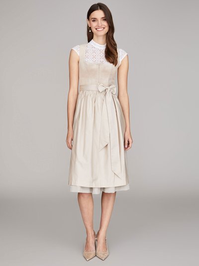 Beiges Samtdirndl Beiges Samtdirndl