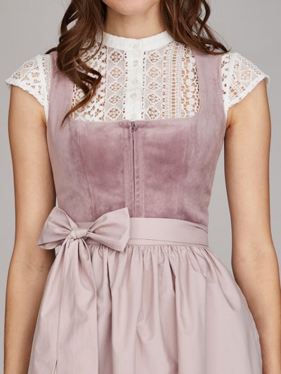 Mauvefarbenes Samtdirndl Mauvefarbenes Samtdirndl