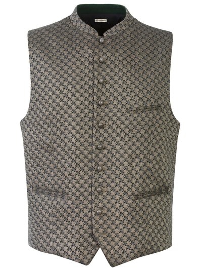 Beige Trachtenweste mit Muster Beige Trachtenweste mit Muster