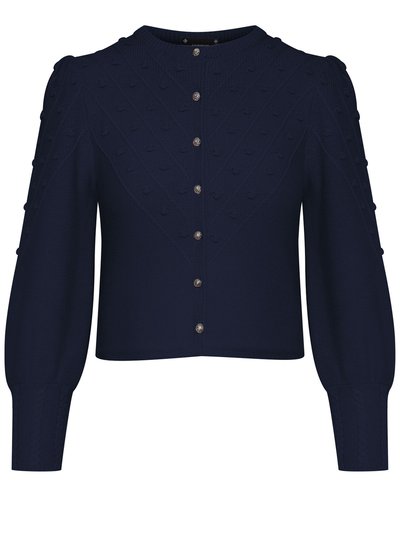 Strickjacke in Dunkelblau