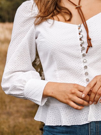 Bluse mit Schößchen Bluse mit Schößchen