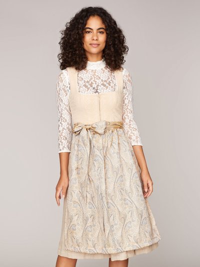 Beiges Dirndl mit zwei Schürzen Beiges Dirndl mit zwei Schürzen