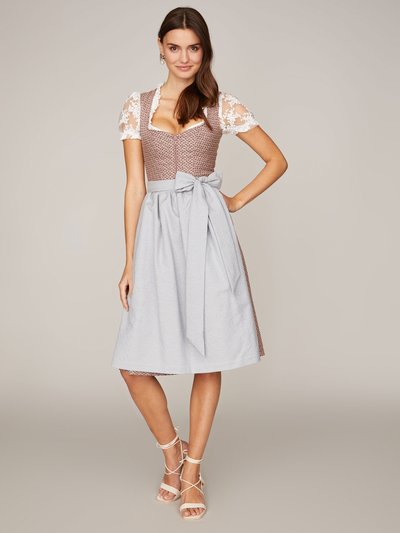 Geblümtes roséfarbenes Dirndl Geblümtes roséfarbenes Dirndl