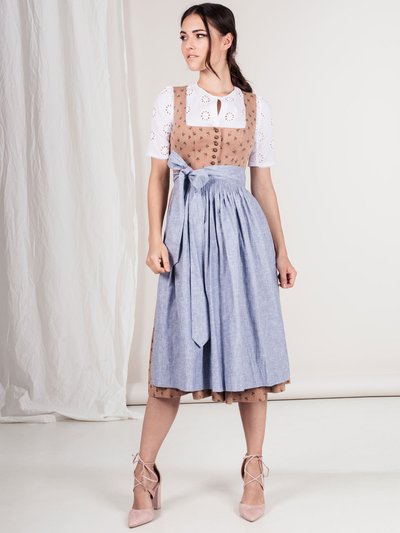 Dirndl in Senfgelb
