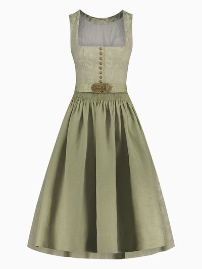 Salbeigrünes Stretch-Dirndl Salbeigrünes Stretch-Dirndl