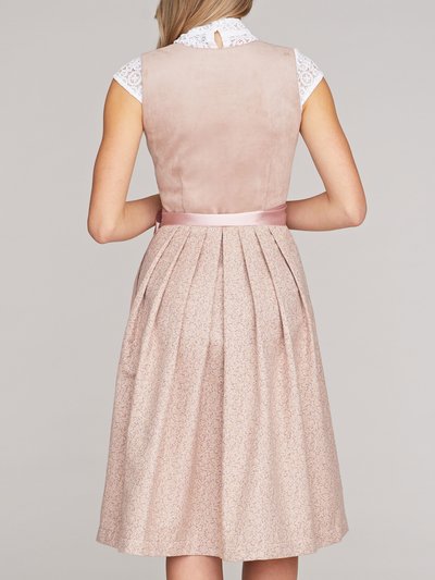 Rosé-beiges Dirndl mit zwei Schürzen Rosé-beiges Dirndl mit zwei Schürzen
