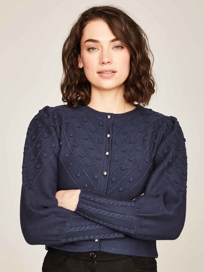 Strickjacke in Dunkelblau