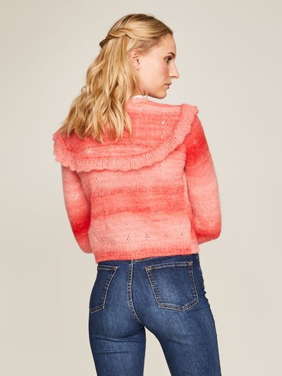 Moderne Strickjacke in Koralle Moderne Strickjacke in Koralle