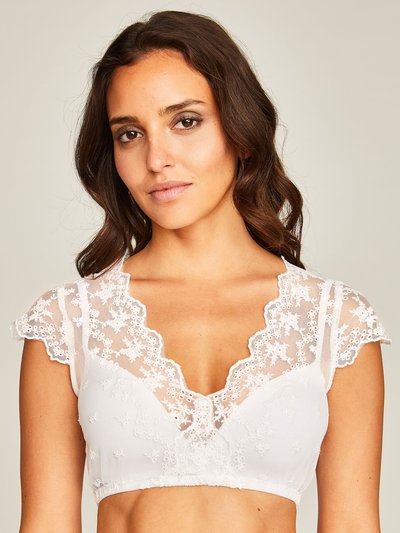Weiße Dirndlbluse