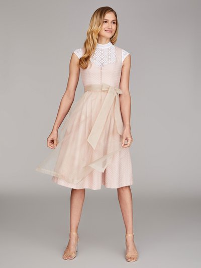Hellrosa Dirndl mit Herzausschnitt Hellrosa Dirndl mit Herzausschnitt