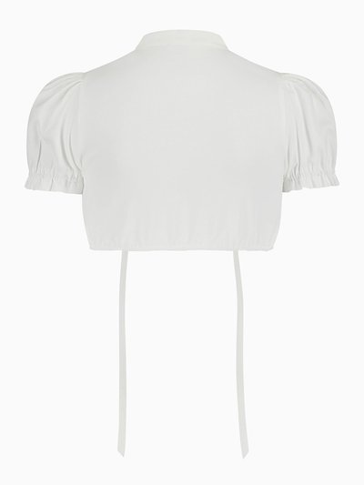 Weiße Dirndlbluse mit Puffärmeln Weiße Dirndlbluse mit Puffärmeln