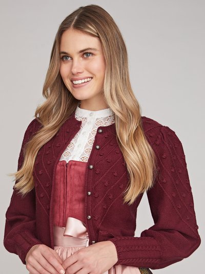 Strickjacke mit Puffarm Strickjacke mit Puffarm