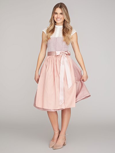Rosa Dirndl mit Cord-Mieder Rosa Dirndl mit Cord-Mieder