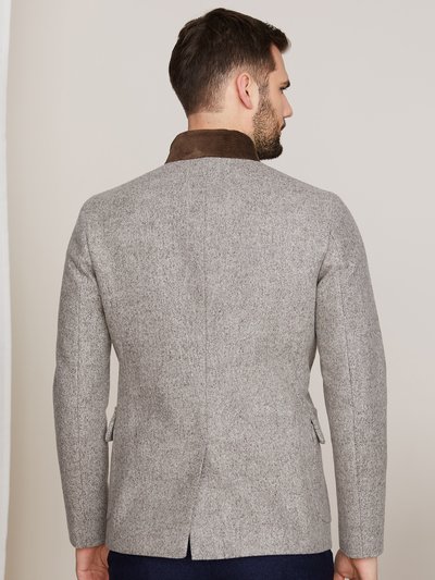 Hellgraue Loden-Herrenjacke