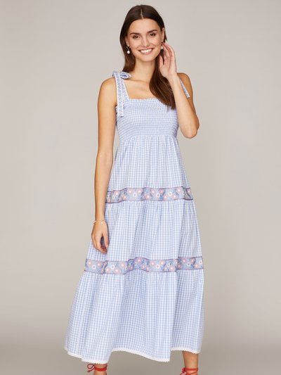 Midikleid mit Karomuster