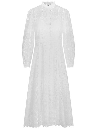 Midikleid aus Lochspitze Midikleid aus Lochspitze