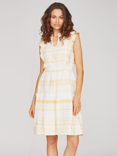 Weiß-gelbes Kleid Weiß-gelbes Kleid