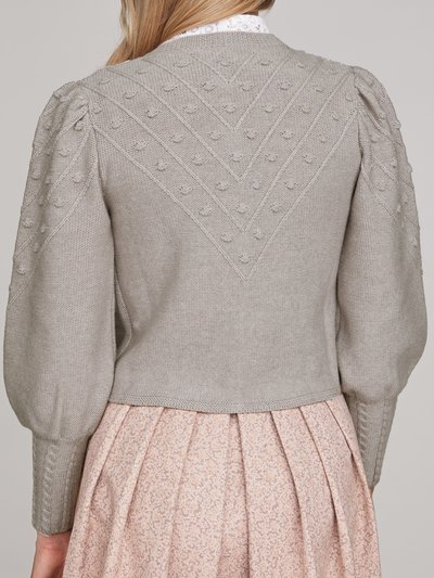 Strickjacke in Grau-Beige Strickjacke in Grau-Beige