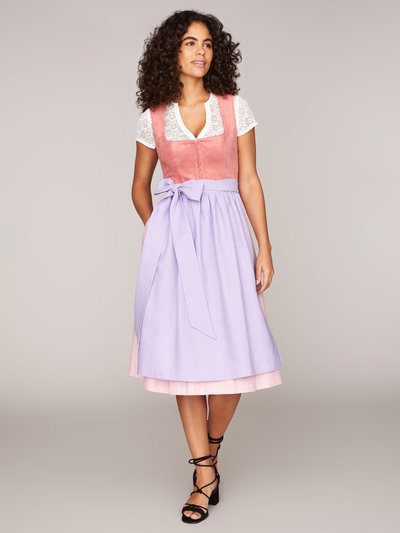 Korallfarbenes Dirndl 