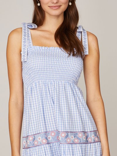 Midikleid mit Karomuster