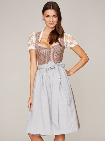 Geblümtes roséfarbenes Dirndl Geblümtes roséfarbenes Dirndl