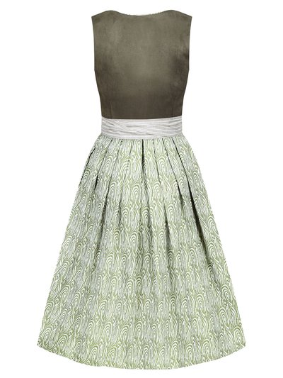 Khaki grünes Dirndl im Animalprint Khaki grünes Dirndl im Animalprint