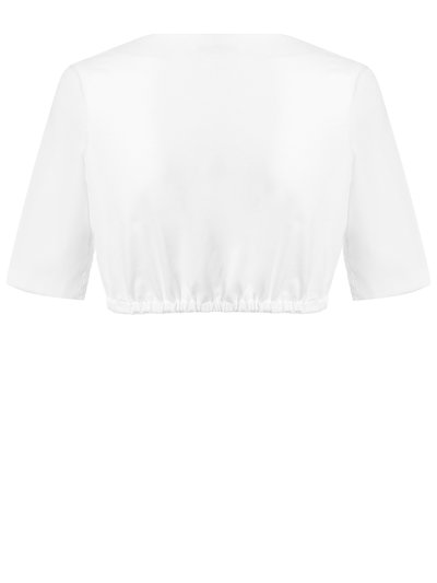 Schlichte weiße Dirndlbluse
