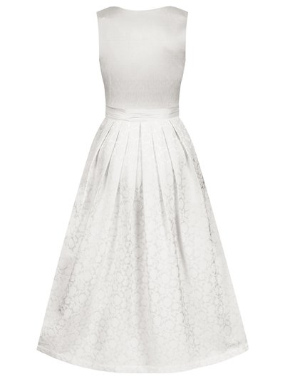 Langes Hochzeits-Dirndl in Cremeweiß Langes Hochzeits-Dirndl in Cremeweiß
