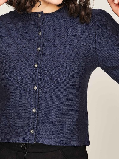 Strickjacke in Dunkelblau