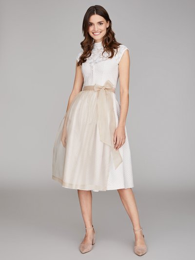Cremefarbenes Dirndl mit Herzausschnitt Cremefarbenes Dirndl mit Herzausschnitt